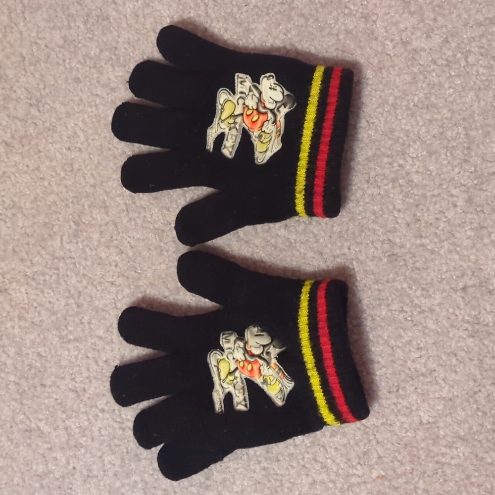 Vintage Kids Mickey Mouse Gloves